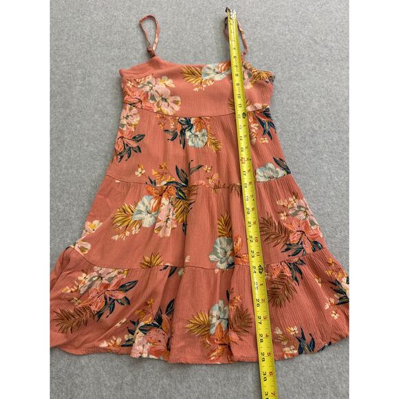 O’Neill Girl’s Jillian Punta Tropical Tiered Dress – Size Small - Picture 6 of 10